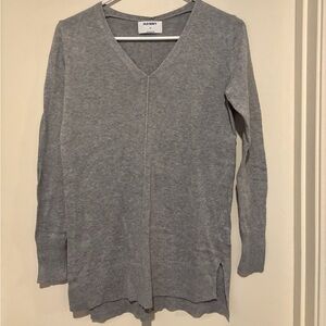 V Neck Grey Sweater